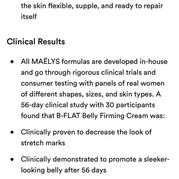 $35❤️‍🔥 ONLY 1! Maelys Cosmetics B-Flat Belly Firming Cream 🧴 NEW Firming - Picture 9 of 10